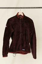 Urban Outfitters Vintage Patagonia Maroon Fleece Jacket,assorted,one Size