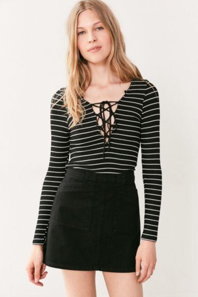 Urban Outfitters Bdg Twill Utility Mini Skirt