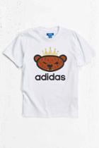 Urban Outfitters Adidas Originals X By Nigo Brown Bear Logo Tee,white,l