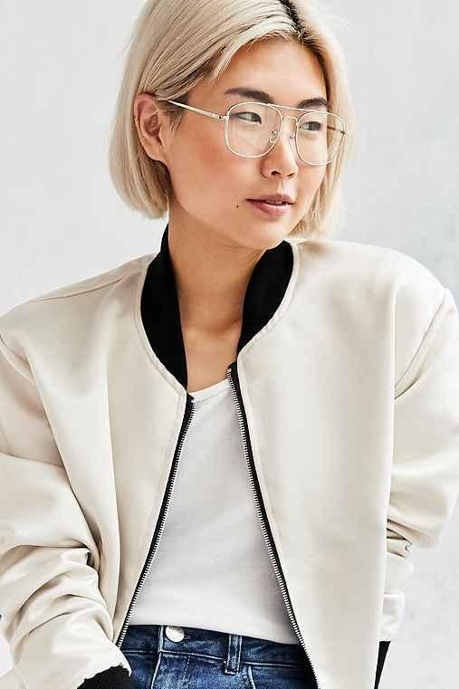 Urban Outfitters Metal Aviator Readers,silver,one Size