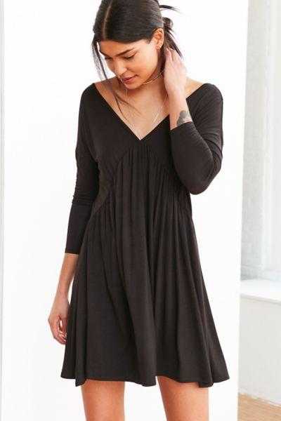 Cooperative Knit Babydoll Frock Mini Dress