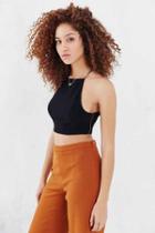 Urban Outfitters Lucca Couture Skinny Strap Tank,black,xs