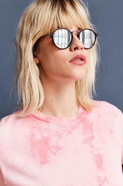 Urban Outfitters Ray-ban Round Flat Lens Sunglasses,blue,one Size