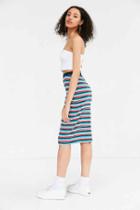 Urban Outfitters Obey Darkside Ribbed Midi Skirt,multi,xs