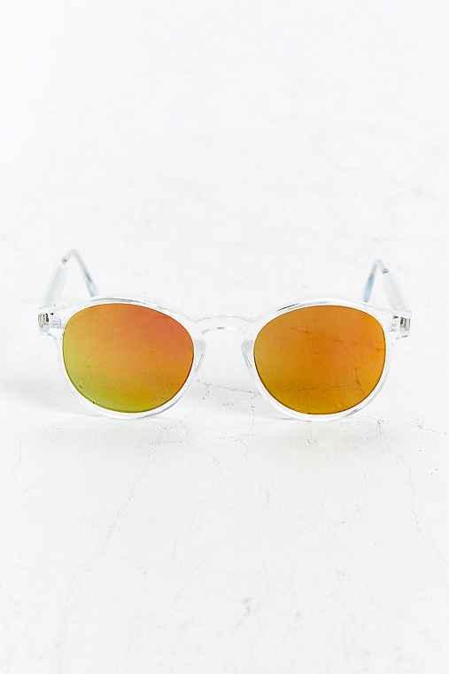 Urban Outfitters Heavy Round Sunglasses,clear,one Size