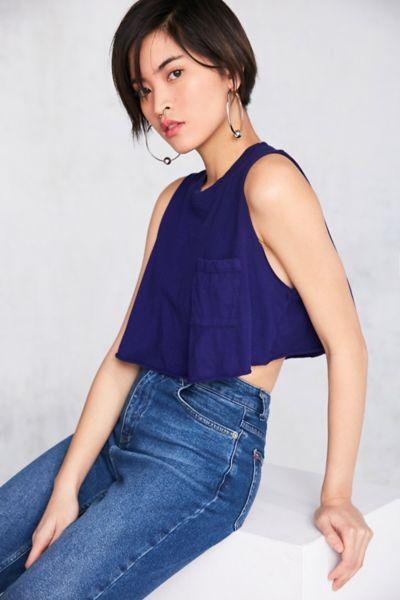 Truly Madly Deeply Maddie Cropped Muscle Tee