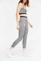 Urban Outfitters Cooperative Cherriane Gingham High-rise Pant,black & White,s