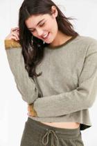 Urban Outfitters Out From Under Baby Soft Pullover Sweatshirt,olive,xs