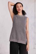 Urban Outfitters Silence + Noise Maddox High/low Muscle Tank Sweater,grey,l