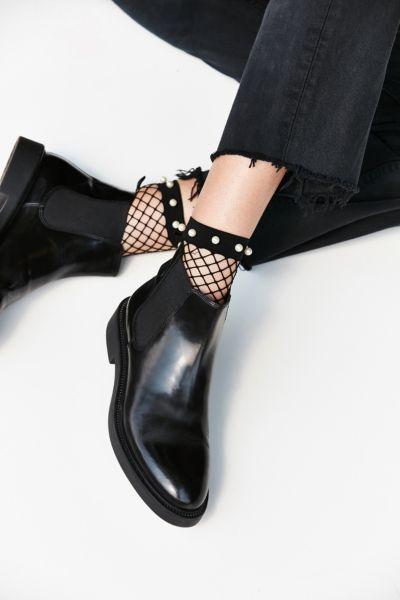 Out From Under Fishnet Pearl Sock
