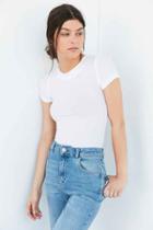 Urban Outfitters Out From Under Billie Shrunken Tee,white,l