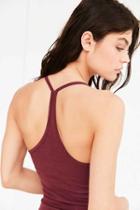 Urban Outfitters Out From Under Drop Needle Y-back Cami,red,m