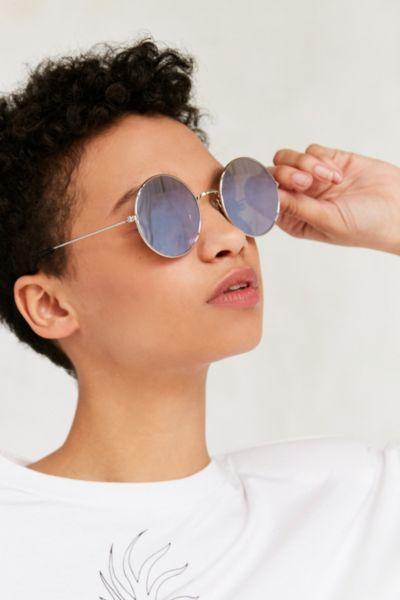 Urban Outfitters Daisy Round Metal Sunglasses