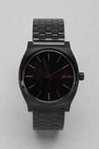 Urban Outfitters Nixon Metal Time Teller Watch,black,one Size