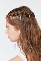 Urban Outfitters Regal Rose Faroe Feather Braid Ring Set