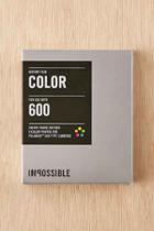 Urban Outfitters Impossible Silver Square Frame Polaroid 600 Instant Film,silver,one Size