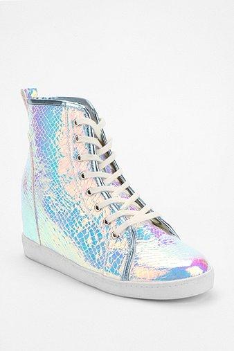 Deena & Ozzy Holographic Hidden Wedge High-top Sneaker