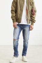 Urban Outfitters Bdg Skinny Stacked Zip Inseam Jean