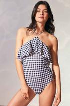 Urban Outfitters 6 Shore Road Katie One-piece Swimsuit,black & White,m