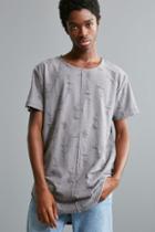 Urban Outfitters Destructed Long Loose Scoopneck Tee