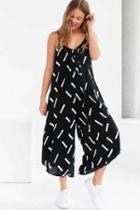 Urban Outfitters Silence + Noise Winona Oversized Jumpsuit,black & White,l