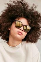 Urban Outfitters Cameron Square Sunglasses,brown,one Size