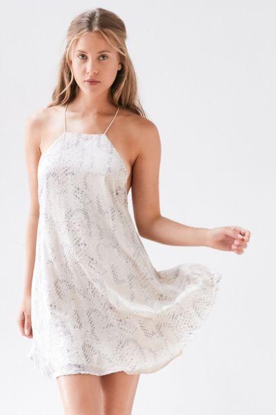 Urban Outfitters Silence + Noise Viper Burnout Chiffon Mini Dress