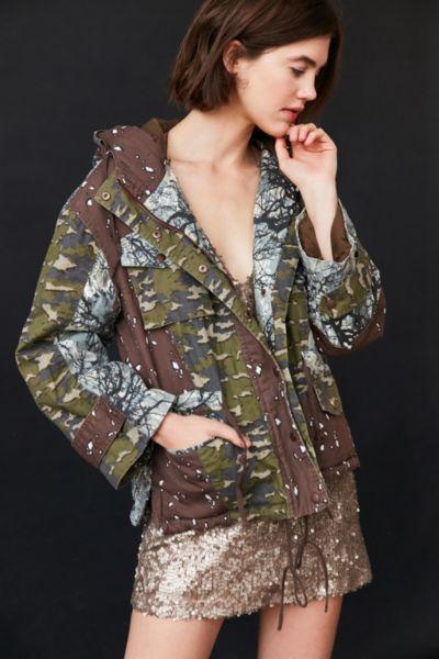 Bdg Jigsaw Patchwork Camo Utility Jacket