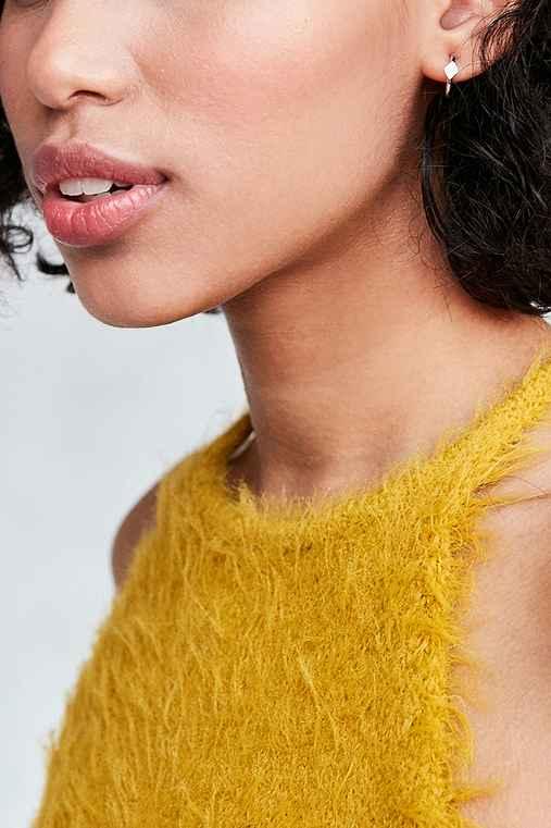 Urban Outfitters Icon Post + Hoop Earring Set,silver,one Size