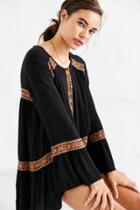 Urban Outfitters Ecote Namirah Patterned Bell-sleeve Tunic Top
