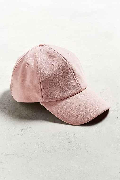 Urban Outfitters Uo Suede Baseball Hat,pink,one Size