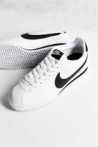 Urban Outfitters Nike Classic Cortez Sneaker,black & White,8.5