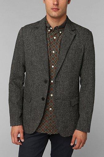 Shades Of Grey By Micah Cohen Speckled Tweed Blazer