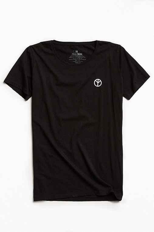 Urban Outfitters Skim Milk No Peace Tee,black,xl