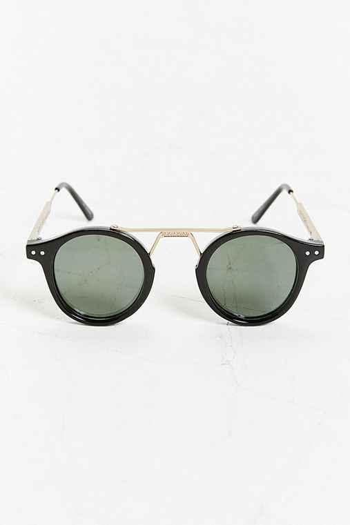 Urban Outfitters Spitfire Pr52 Metal Bridge Sunglasses,black,one Size