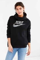 Urban Outfitters Nike Foil Rally Hoodie Sweatshirt,black,m