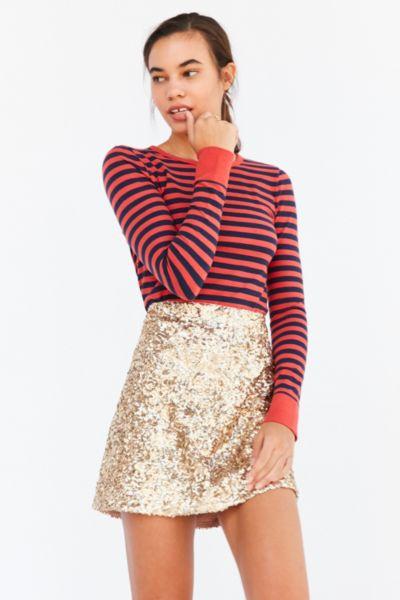 Bdg Ryan Striped Ringer Long Sleeve Tee