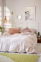 Urban Outfitters Nikko Marled Tie Duvet Cover,rose,full/queen