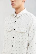 Urban Outfitters Uo Ditsy Cross Print Flannel Button-down Shirt