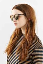 Urban Outfitters Festival Round Sunglasses,tortoise,one Size
