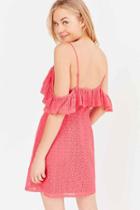 Urban Outfitters Kimchi Blue Cold Shoulder A-line Mini Dress,pink,0