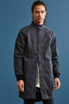 Urban Outfitters Publish Fynix Cadet Collar Coat,navy,xl