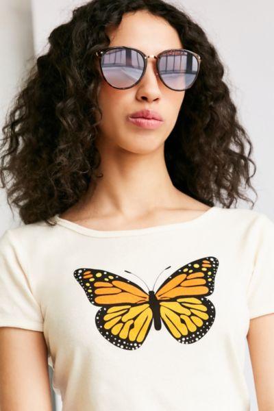 Urban Outfitters Sheila Slim Cat-eye Sunglasses