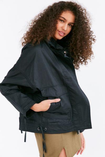 Silence + Noise Coated A-line Utility Jacket