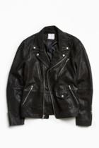 Urban Outfitters Uo Beatdown Leather Moto Jacket