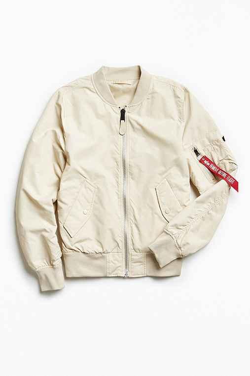 Urban Outfitters Alpha Industries L-2b Scout Bomber Jacket,white,xxl