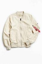 Urban Outfitters Alpha Industries L-2b Scout Bomber Jacket,white,xxl