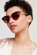 Urban Outfitters Havana Slim Cat-eye Sunglasses,brown,one Size