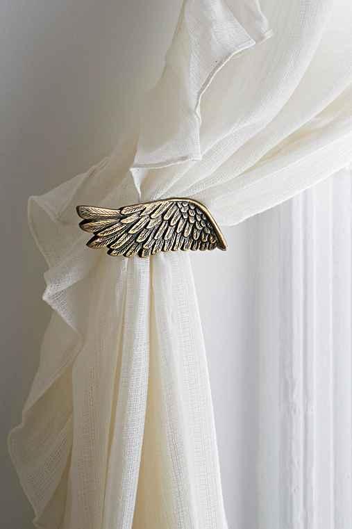 Urban Outfitters Plum & Bow Wing Curtain Tie-back,black,right