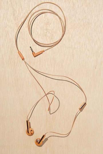 Urban Outfitters Happy Plugs Earbud Headphones,copper,one Size